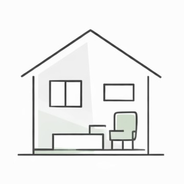 外気温に左右されにくい安定した室内環境を表したイラスト