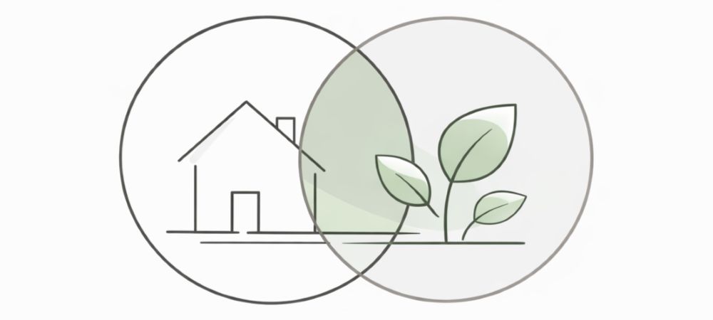 これまでの家づくりとGX志向型住宅の基準が重なっていることを示すイラスト