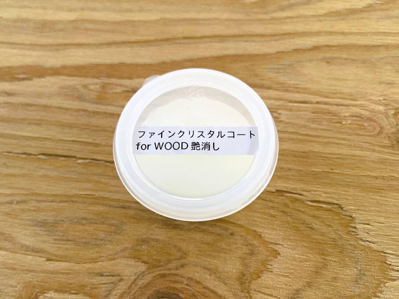 上塗り材ファインクリスタルコートforWOOD艶消しの材料写真