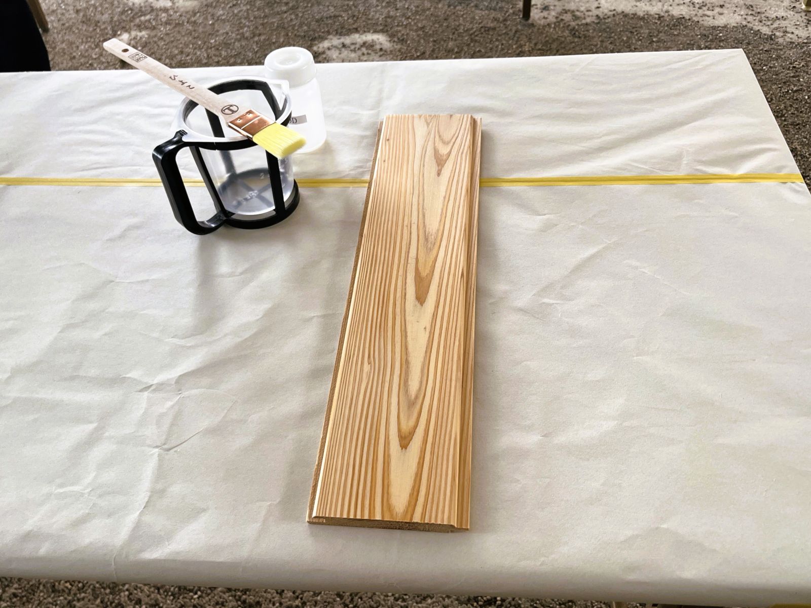 ファインクリスタルコートforWOOD遮水工法の施工実習